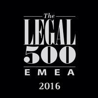 The Legal 500, 2016 testimonials logo.